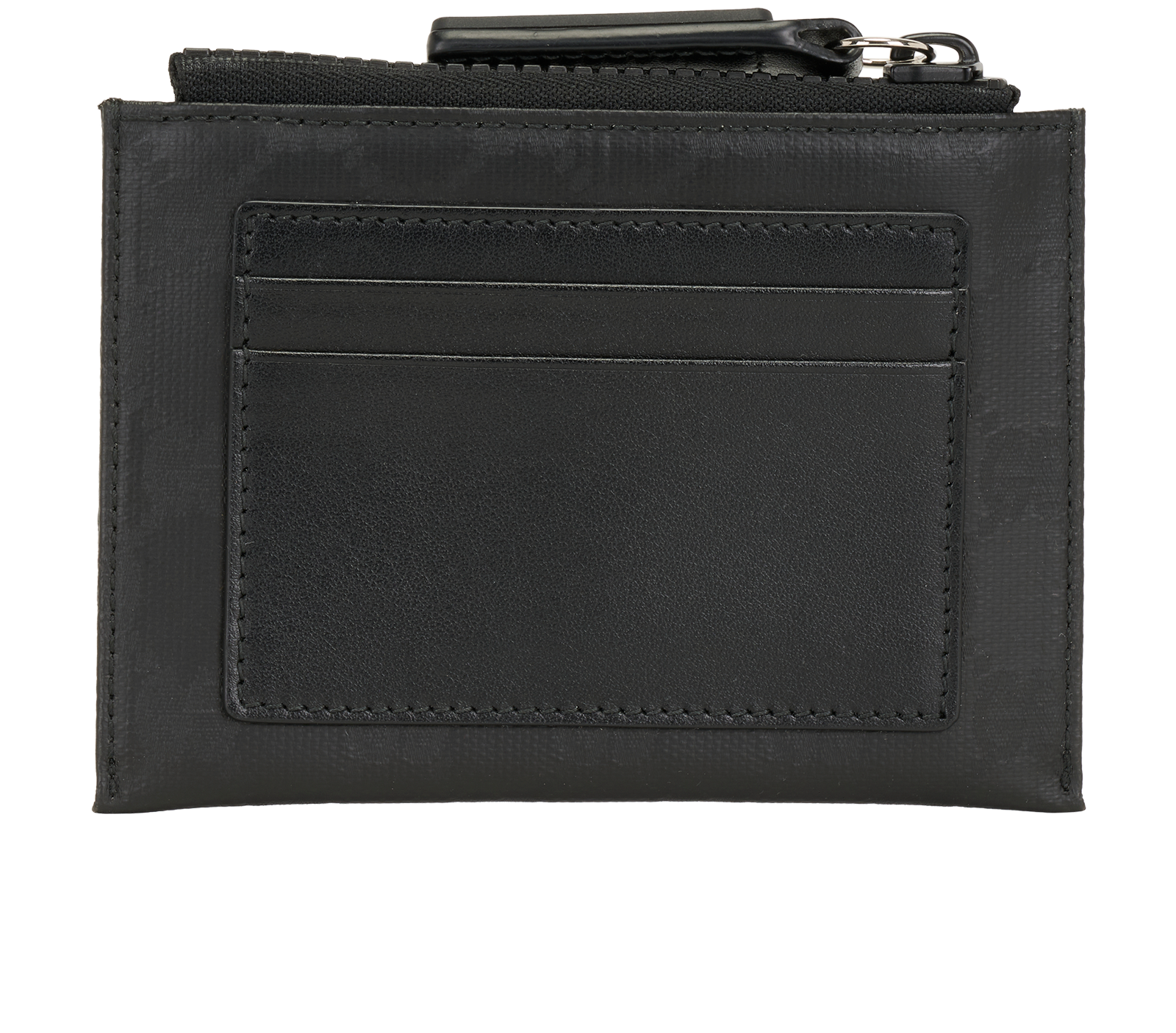 Gucci GG Supreme Small Zip Around Wallet, &pound;210, Accessories, Black, Canvas, Back view